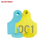 Manufacturer Custom Livestock Laser Printer Plastic TPU Numbered Identification Cow Sheep Goat Cattle Pig Ear Tag For Animal