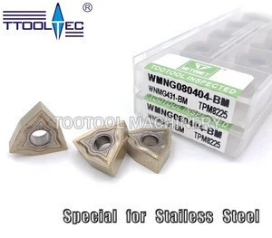 Manufacturer supplier  turning tools tungsten carbide turning Inserts WNMG080404 for stainless steel