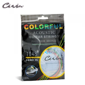 Manufacturer supply durable cheap price stainless steel colorful acoustic guitar strings