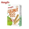 March Expo 180G Flaky crispy coconut egg roll biscuits  snack with sweet flavor