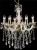 Import Marie Therese gold 5 way gothica fleish style crystal chandelie light from China