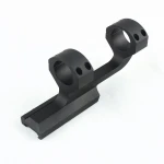 Matte Black Aluminum Alloy Dual Ring Scope Mount Adjustable Scope Mount Rail