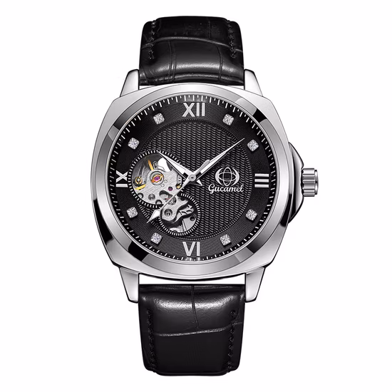 Import Mechanical Watches for Men Skeleton Automatic Moon Phase Men?s Business Relojes Wristwatch Waterproof Moons Watch from China