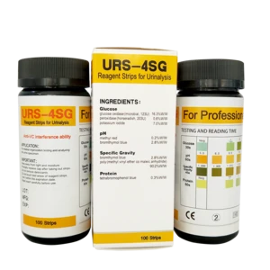 Medical Urinalysis Reagent Strips for Glucose pH Protein and Specific Gravity&amp;CE ISO FDA-URS-4G
