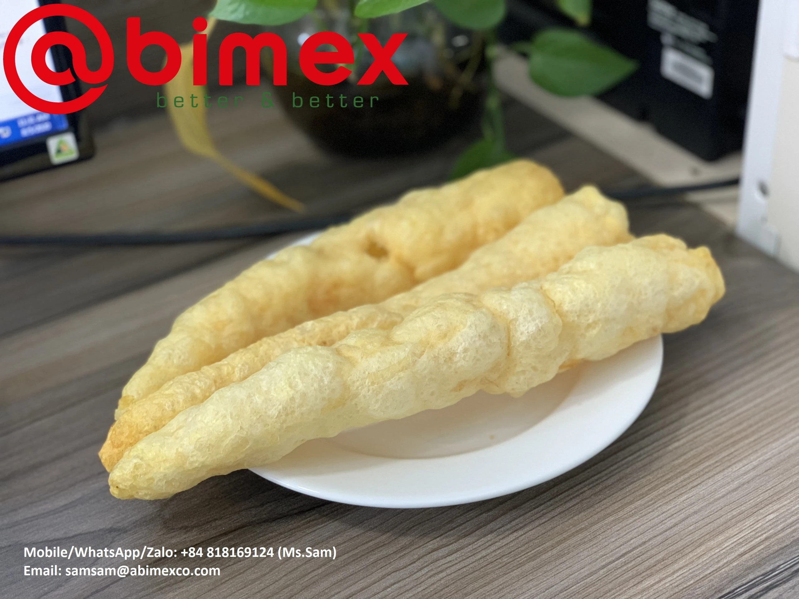 (MEDIUM SIZE) FRIED DRIED FISH MAW FOR HEALTHY CHINESE CUISINE FROM PANGASIUS FISH