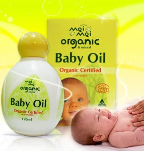 Mei Mei Organic Certified Baby Oil 120ml - perfect for babys delicate skin - Made in Australia - Protect from chafing