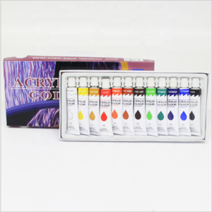 memory 12color acrylic colour Professional Amazon Hot Sale Non-Toxic Art Watercolor Paint, Acrylic Paint Set