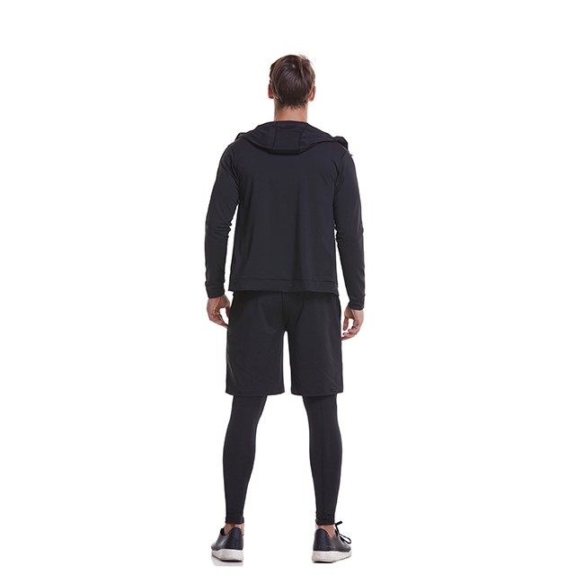 Men Compression 5 Piece Gym Wear Sets Custom Sports Fitness Sets Legging