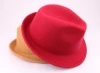 Men Women Solid Hard plain Felt Fedora Hats Trilby Caps Sunhat Jazz Gangster hat Short Brim hats