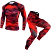 Mens Breathable Clothing Sportwear Gym Running Fitness Base Layer Underwear Set Compression Pants Shirt Kit