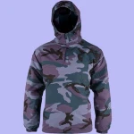 Mens Hooded Windproof Jacket Made Of Fleece & Fishing Wears