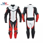 Men's Motorbike Cowhide Real Leather Racing Suit Leather One Piece Motorbike Racing Suit /600 D Motorcycle Racing Suit