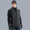 Men&#x27;s Winter Beanie Hat Neck Warmer Scarf and Touchscreen Gloves 3 PCS Knitted Cap Set for Men &amp; Women