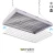 Import Metal 100w 200w high bay warehouse garage lamp industrial square led linear high bay light from China