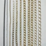 Metal bead chain Decorative Iron copper aluminum chain for shoes bag garment Necklace bracelet jewelry