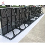 metal crash barriers concert crash barricades black barricade