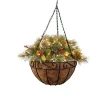 Metal Hanging Planter Basket with Coco Coir Liner