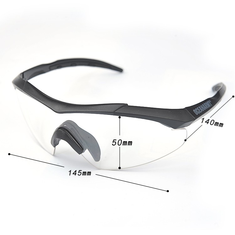 military supply eye protection adjustable frame safety goggles
