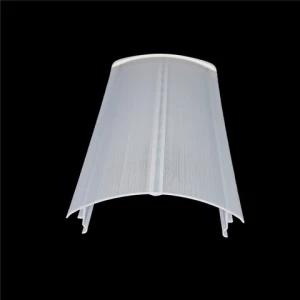 milky polycarbonate extrusion light cover for train light