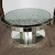 Import Mirrored sparkly diamond crush crystal modern glass round side end coffee table from China