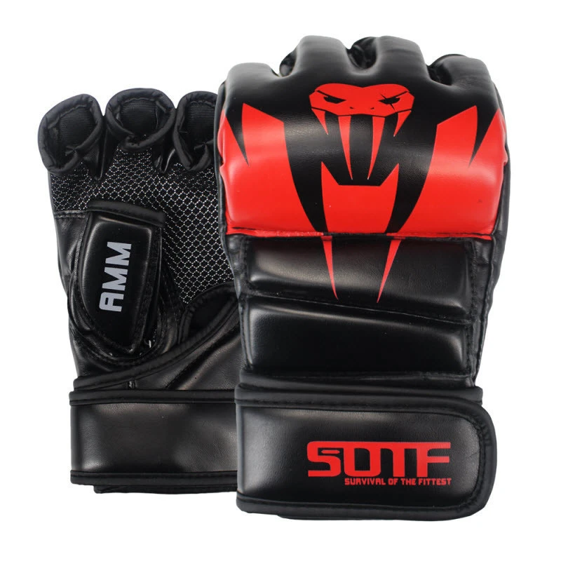 MMA Venomous Snake Multicolor Boxing Gloves Sanda Pads