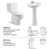 Model design ceramic arabic style water closet  wc two piece toilet basin set