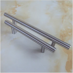 Modern cheap metal stainless steel kitchen cabinet wardrobe T bar pull handles plastic cabinet handles wardrobe handles