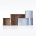 Modern Design Modular MDF Wooden Storage Kitchen Cabinet with Backboard Medium Size