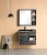Import Modern design stainless steel bathroom cabinets vanity with basin from China
