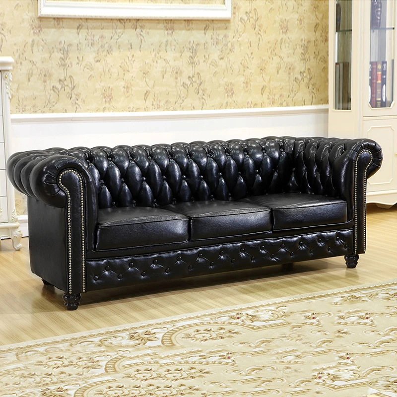 Modern Furniture Living Room Genuine Leather Sofa