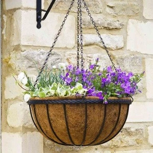 modern garden 14 inch coco liner basket hanging basket