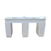 Modern Luxury Spa Salon Beauty Marble Top Double Nail Manicure Table