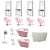 Import Modern Shampoo Chairs Set Hair Salon Wash Station Wholesale Backwash Shampoo Unit from China