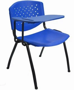 Modern style school plastic chair with writing board/ student training chairs