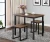 Import Modern Wood 3 Piece Dining Set Dining Table with Two Stools Home Kitchen Breakfast Table from China