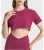 Import Modest custom gym sport wear t shirt gym wears custom crop tops for women from China