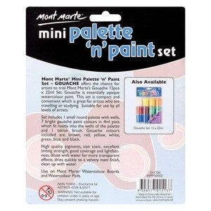 Mont Marte Mini Palette n Paint Set 9pce - Gouache