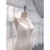 Import Moonland Satin Hand-made V Neck Backless Mermaid Zipper Long Tail Wedding Dress from Hungary