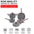 Import Most popular 9pcs granite pattern nonstick cookware sets granite cookware set multifunction sauce pans dutch oven wok pan from China