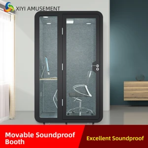 Movable Sound Acoustic Pod Soundproof Booth for Education Live Broadcasting Telepone Cabin Commercial Meeting Room Isolation Pod