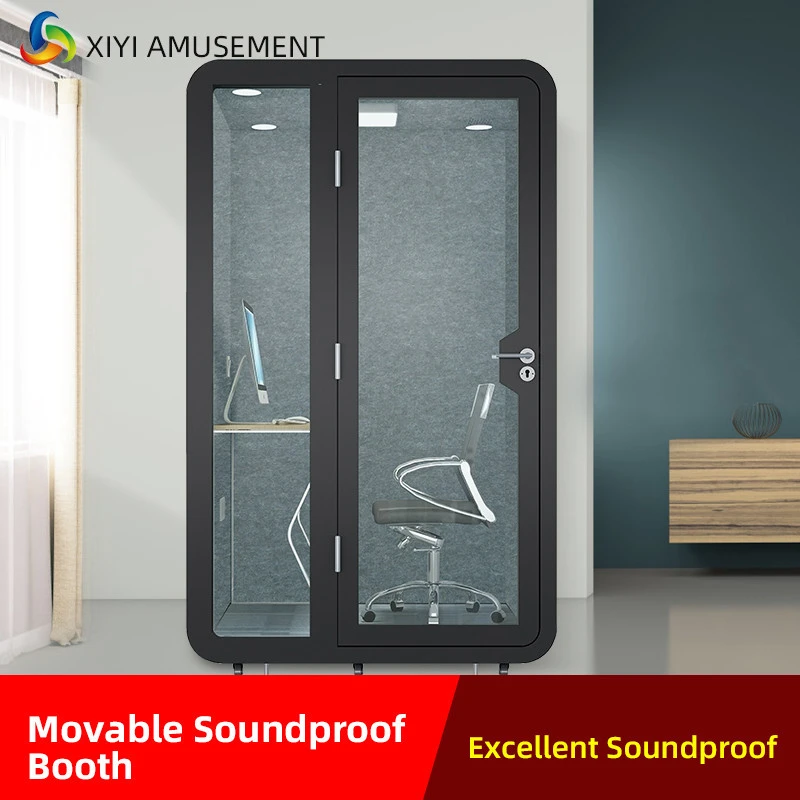 Movable Sound Acoustic Pod Soundproof Booth for Education Live Broadcasting Telepone Cabin Commercial Meeting Room Isolation Pod