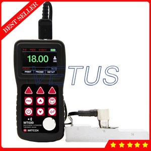 MT600 Multi-mode Ultrasonic Thickness Gauge Meter Tester with through coating PE EE two modes Width Measuring Instrument