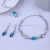 Import multi colors wholesale fashion accessories crystal necklace&bracelet&earring wedding and bridal jewelry sets from China