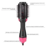 Multifunctional 2 in 1 Hair Dryer Volumizer Rotating Hot Hair Brush Roller Rotate Styler Comb Styling Straightener Curling Iron