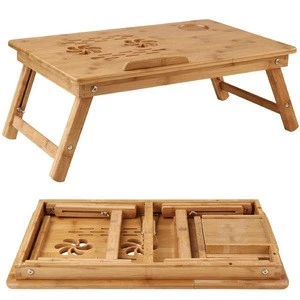 Multifunctional Adjustable Pictures of Wooden Bamboo Laptop Computer Desk
