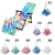 Import Multifunctional Lounger Mate Towel Rainbow Tie Dye Microfiber Beach Chair Cover For Summer Holiday from China
