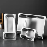 Multiple sizes High Quality Stainless Steel GN Pan US Style Standard Size Gastronorm Container Commercial Food Gn Pan