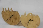 Natural bamboo wall clock wood wall clock customized design