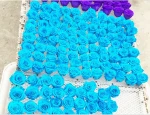Natural Fresh Cut Flowers Wholesale Preserved Roses Christmas Promotinal Gift 5-6cm 6Pcs/Box Rose Head