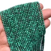 Natural Gemstone Wholesale High Quality Round Micro Faceted 3mm Malachite Beads
